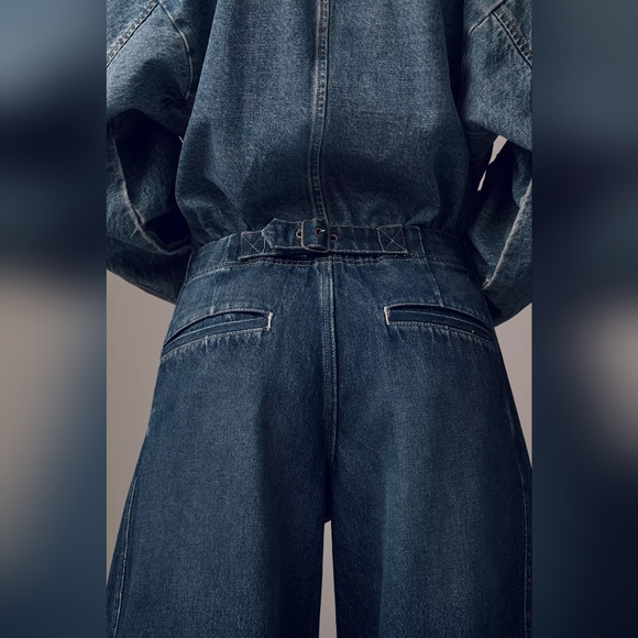 Pilcro Anthropologie Curve High-Rise Tapered Barrel Jeans NWT size 26 - Picture 5 of 13